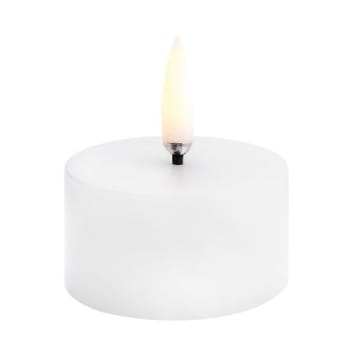 Bougie bloc Uyuni LED blanc Ø5 cm - 2,8 cm - Uyuni Lighting