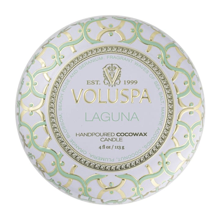 Bougie parfumée Maison Blanc Mini Tin 25 heures - Laguna - Voluspa