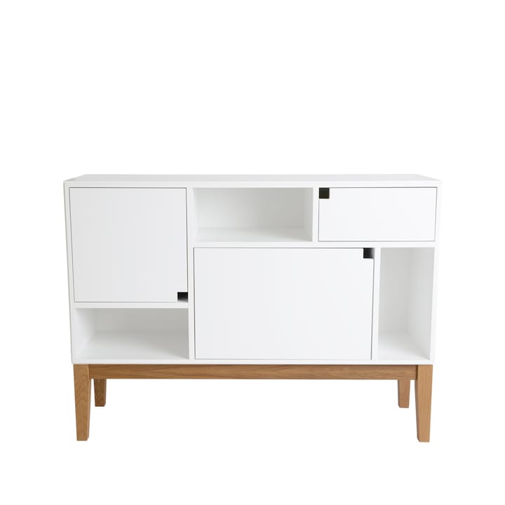 Armoire Citti 6x3 - white, structure en chêne laqué mat - Zweed
