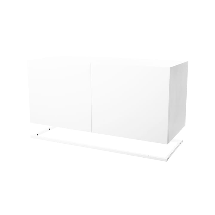 Placard module Molto 840 - blanc, cadre en métal blanc incl. - Zweed