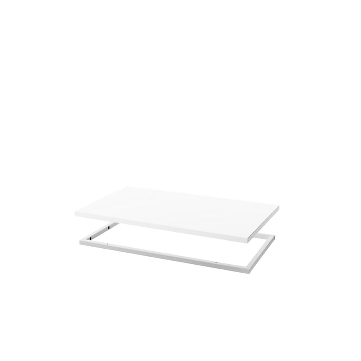 Tablette pour étagère Molto 560 - blanc, cadre en métal blanc incl. - Zweed